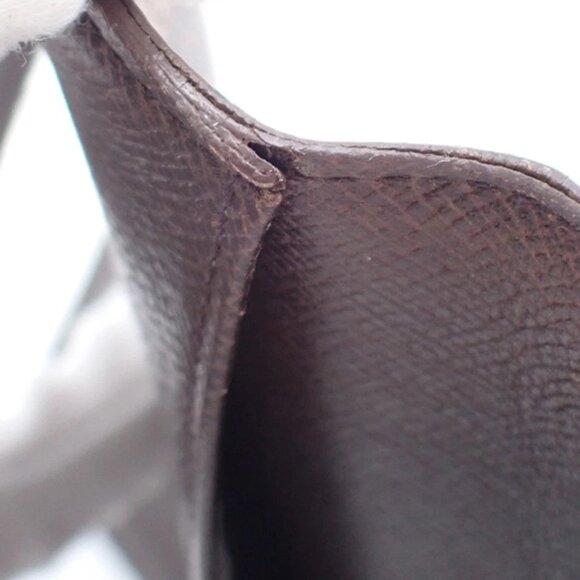 LOUIS VUITTON Porte Valeurs Cartes Credit Damier Leather Brown N61823 07EF445 - Picture 9 of 15